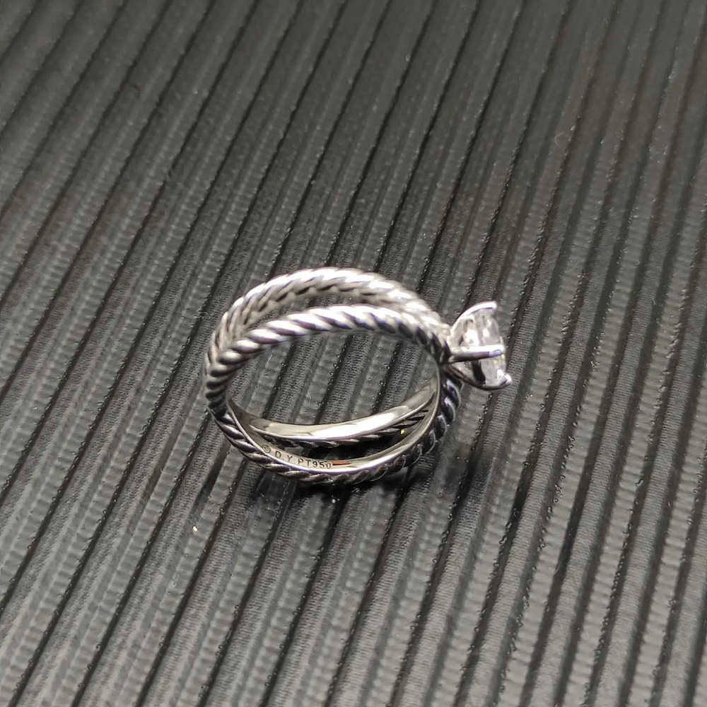 David Yurman interlocking diamond ring - Picture 4 of 6